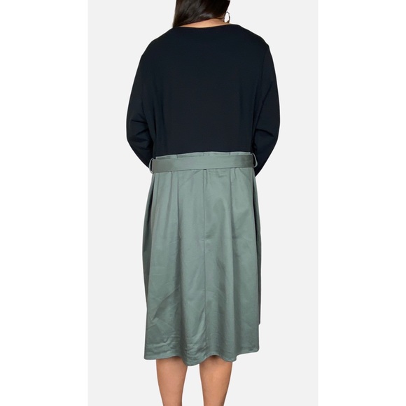 CITY CHIC 'Uptown Girl' Deep Sage Black Belted Midi Dress Plus Size XL AU 22 - Picture 4 of 13